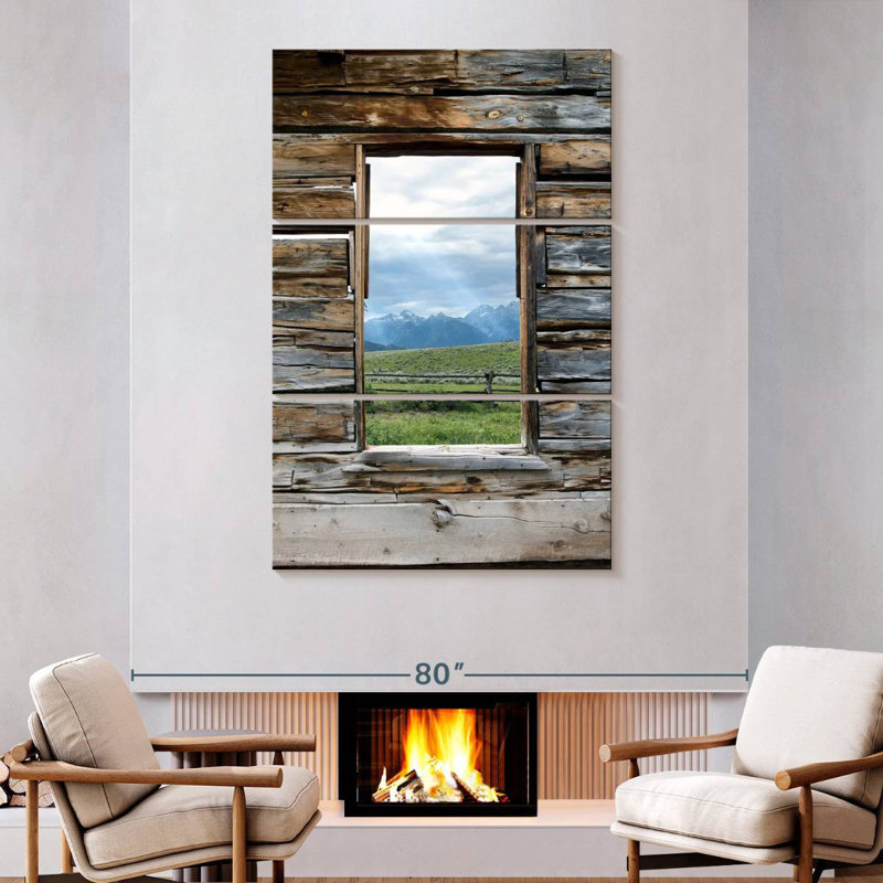 Alvord Window To Grand Teton, 74" H x 48" W
