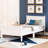 Solid Wood Twin Bed Frame - White With Head/ Support Size Platform Headboard/