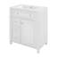 Ensemble de meuble-lavabo 30 po avec lavabo en céramique, tablette réglable et tiroir basculant-404073427