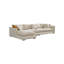 Canapé modulaire minimaliste beige 141,73 po avec méridienne gauche-1818367701-1818367700-1818367705