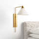 Raze Single Light Steel Dimmable Wallchiere