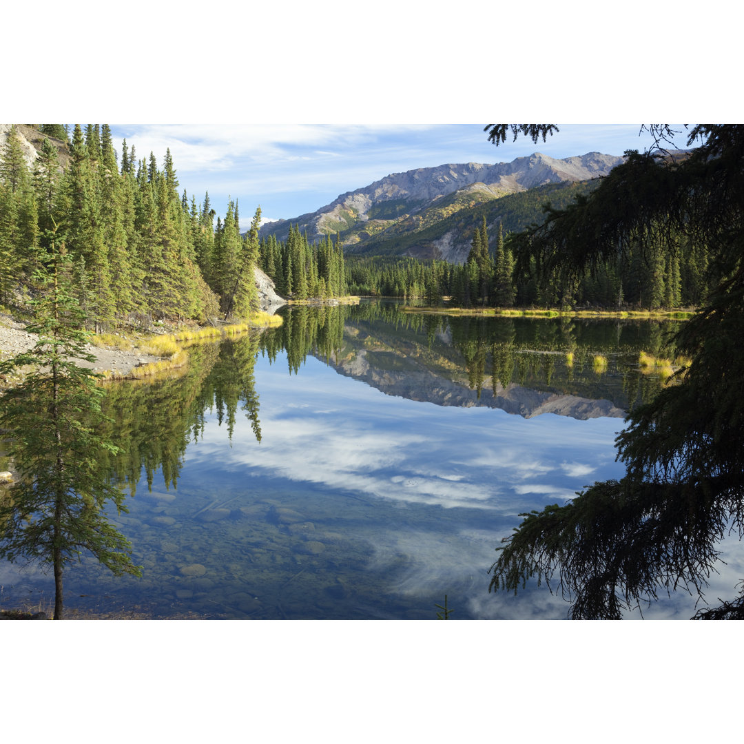 Horseshoe Lake In Alaska von Dhughes9 - Leinwand Kunstdrucke