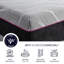 Base très grande taille réglable et matelas en mousse à mémoire de forme à 4 couches - tricot respirant, mousse de cuivre rafraîchissante, matelas personnalisables de 11 pouces, housse non, installation facile et confortable