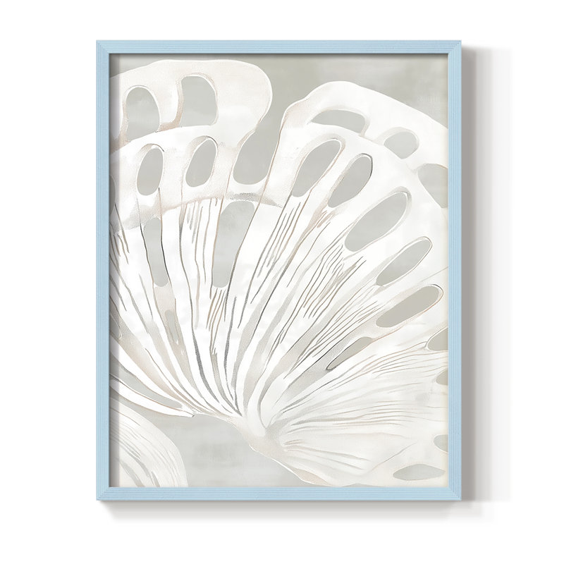 NAUTICAL Series XXV, reproduction encadrée - bois massif, H 11 po x l 9 po, Bleu