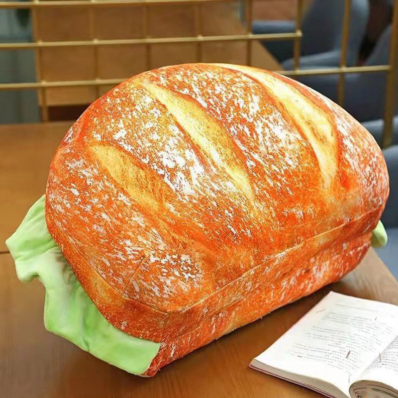 Hamburger Coussin décoratif multi-usage en peluche et dossier en coton PP pour le cadeau d'anniversaire de la Saint-Valentin Type de jouet 2 55 cm / 21,7 po