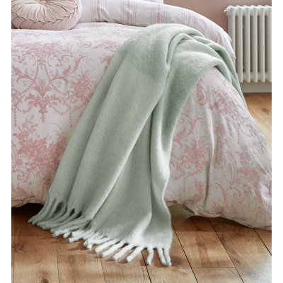 Laura Ashley Marble Machine Woven Blanket