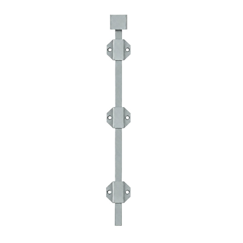 Deltana 18SBM26D 18" Modern Surface Bolt, HD, Solid Brass in Brushed Chrome, Brushed Chrome