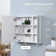650 X 700mm Bathroom Mirror Cabinet with LED, Adjustable Shelf, White