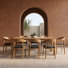 Ensemble repas 9 pièces Evora + Sintra - Eucalyptus extérieur + oléfine grise