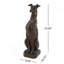 Statue de jardin Greyhound durable et résistante aux intempéries, aucun assemblage requis