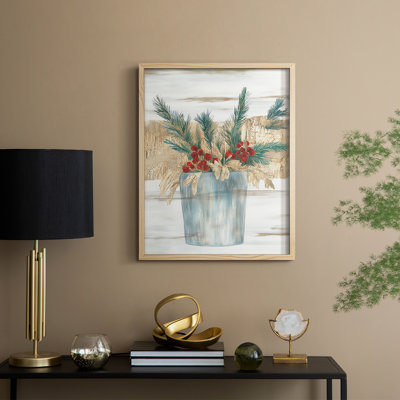 Christmas Holiday Art CLXXII Framed Print - Solid Wood