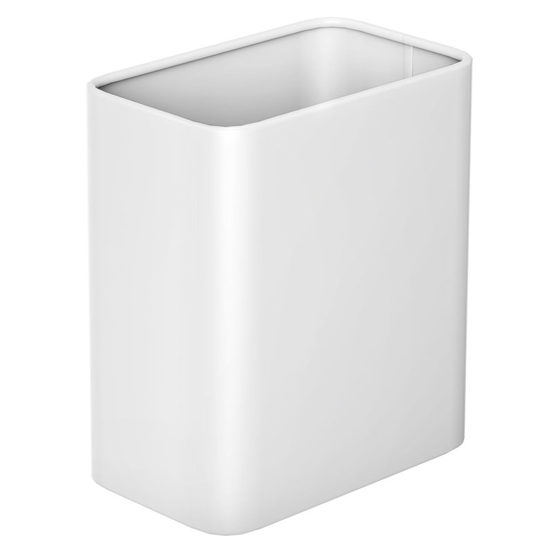 Petite poubelle de salle de bain 2,1 gallons, Blanc