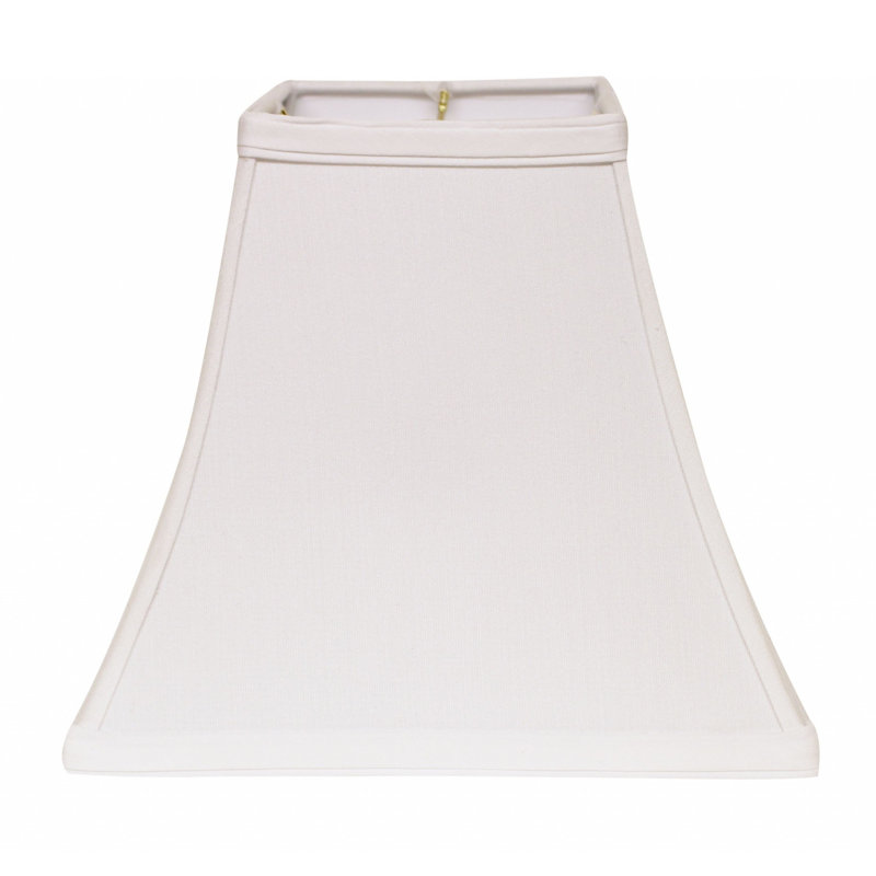 Abat-jour carré sans cloche, H 9 po x l 10 po x P 10 po, Blanc