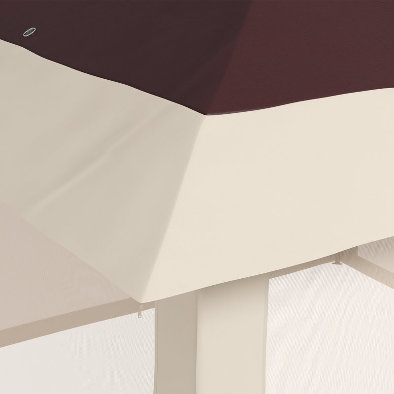 Steel Gazebo, Brown