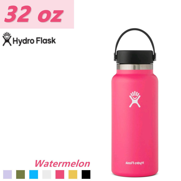 Hydro Flask 32 oz Wide Mouth Bottle with Straw Lid - Watermelon