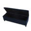 Banc de rangement/repose-pieds rembourré moderne Denali | Conception minimaliste avec rangement dissimulé et charnières à fermeture en douceur-112924199