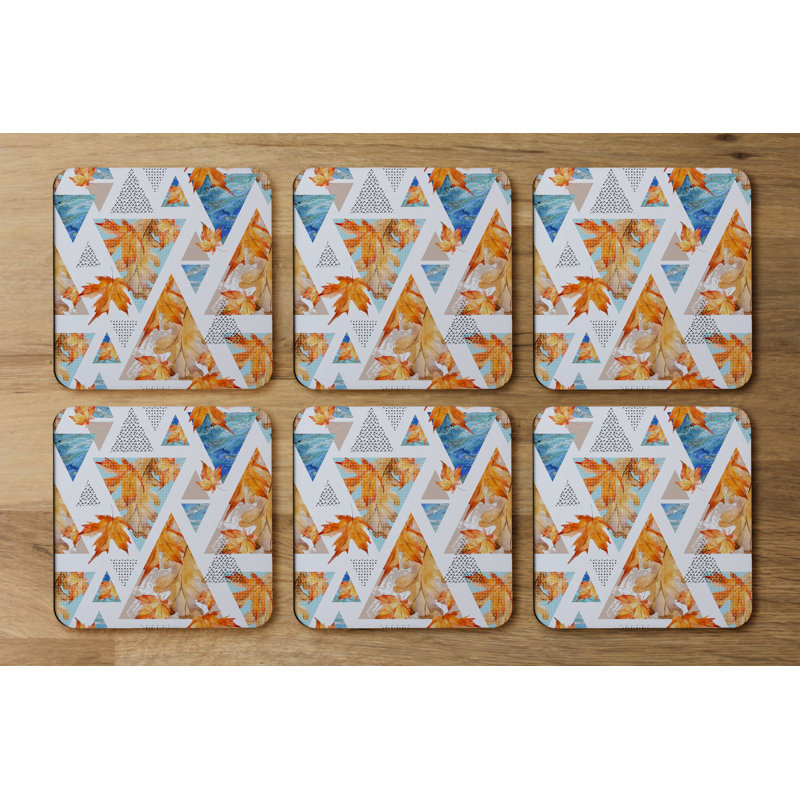 Square 6 Piece Coaster Set