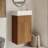 Space-Saving Modern Floating Bathroom Vanity with Integrated Ceramic Basin and Storage