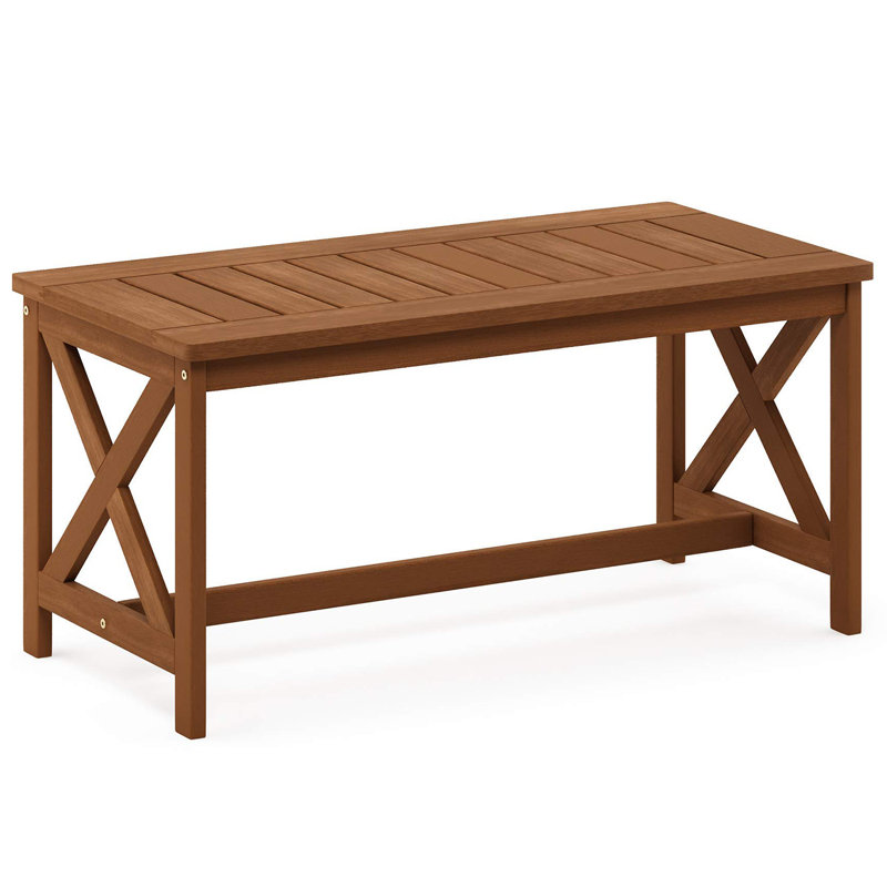 Daevaughn Teak Solid Wood Coffee Table