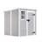 6X6 FT Storage Shed, Waterproof Resin Outdoor Storage Shed With Floor & Window &  Lockable Doors And  Vents, Tool Shed For Bike, Garden, Backyard,Lawn, All Weather Use, Light Grey