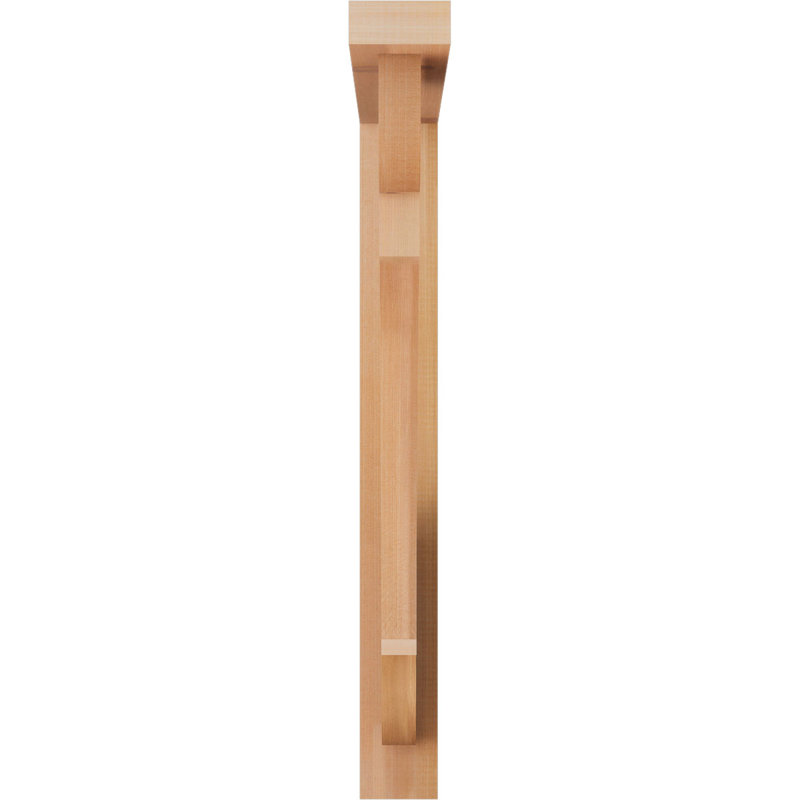 Support de bloc olympique avec entretoise décalée, 32 x 28, Cèdre rouge occidental de l 3 1/2 po (lisse)