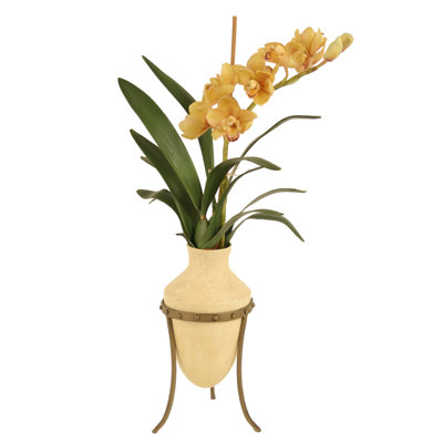 Polysilk Orchid Arrangement in Vase