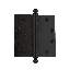 Nostalgic Warehouse 4.5" Ball Tip Heavy Duty Hinge with Square Corners