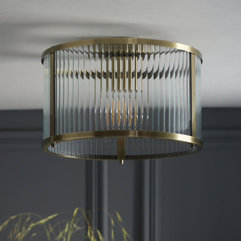 Anesty Glass Flush Mount