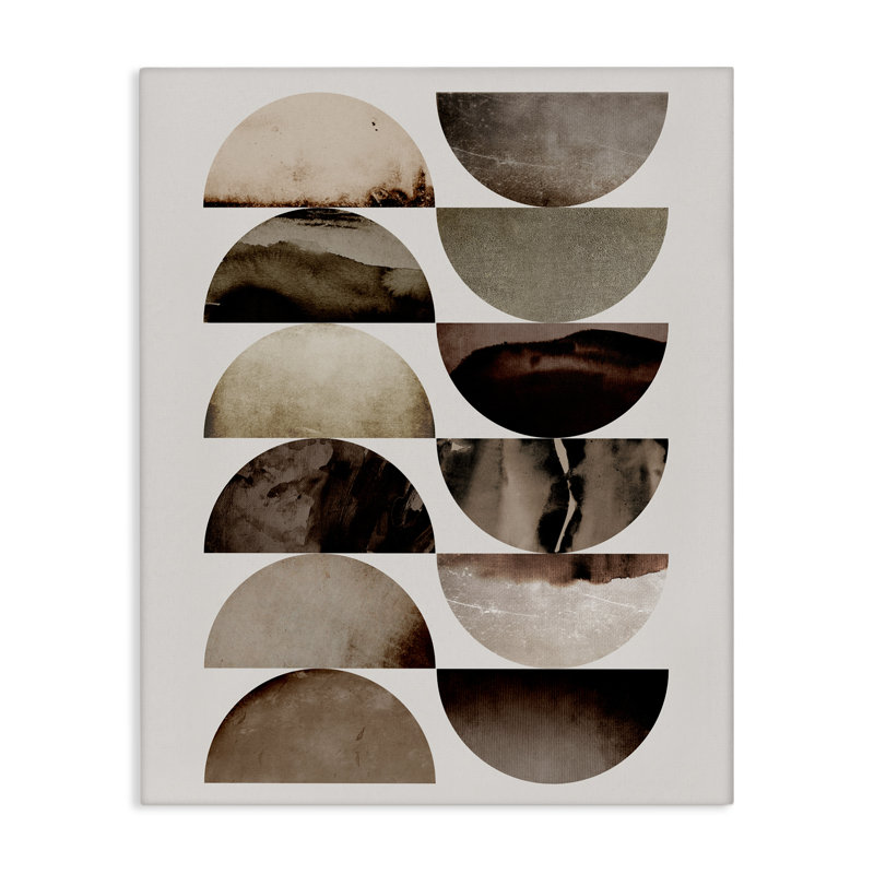 Toile graphique à formes courbes, design par 1x, H 20 po x l 16 po