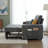 58-inch Chenille Pull Out Sofa Bed-951555281