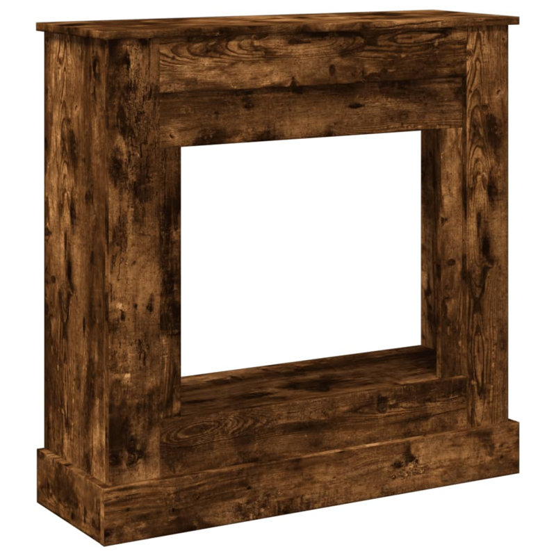 Fireplace Surround 30 Cm Engineered Wood, Smoked Oak, 90cm H x 90cm W x 30cm D