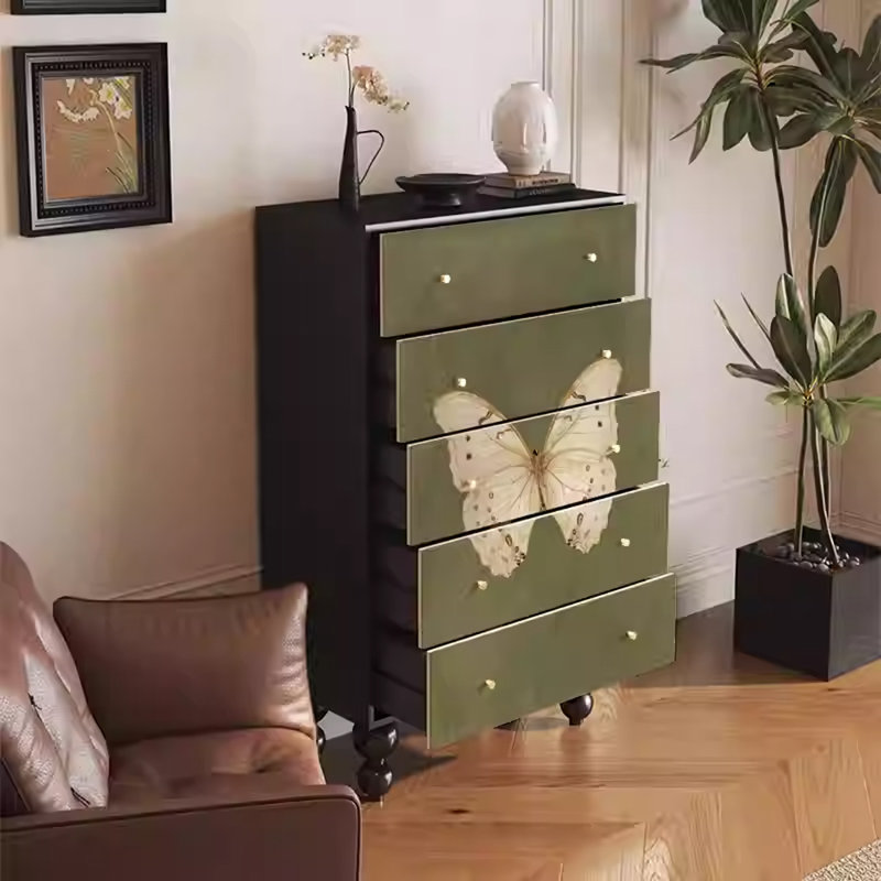 Grande armoire de rangement avec cinq tiroirs