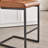 Vintage Brown Faux Leather Bar Stool - 26-Inch Counter Height, Vertical Tufted Backrest, Sturdy Black Metal Frame With Footrest For Kitchen Island & Home Bar,2 Sets-1306380808