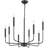 Ambler 8-Light Classic / Traditional Iron Chandelier, Farmhouse Candle-Style Lighting Fixture for Kitchen Island, Bedroom, Living Room, Foyer, Hallway, Entryway-803198159