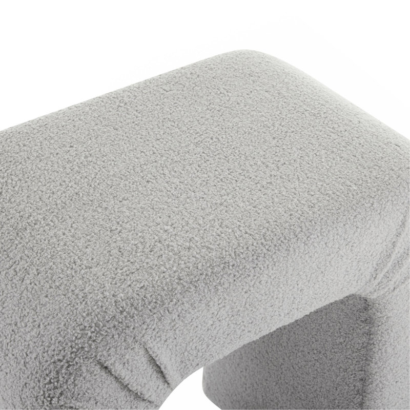 Ensemble de 2 chaises de salle à manger pour îlot de cuisine Boucle, Gris, Noir