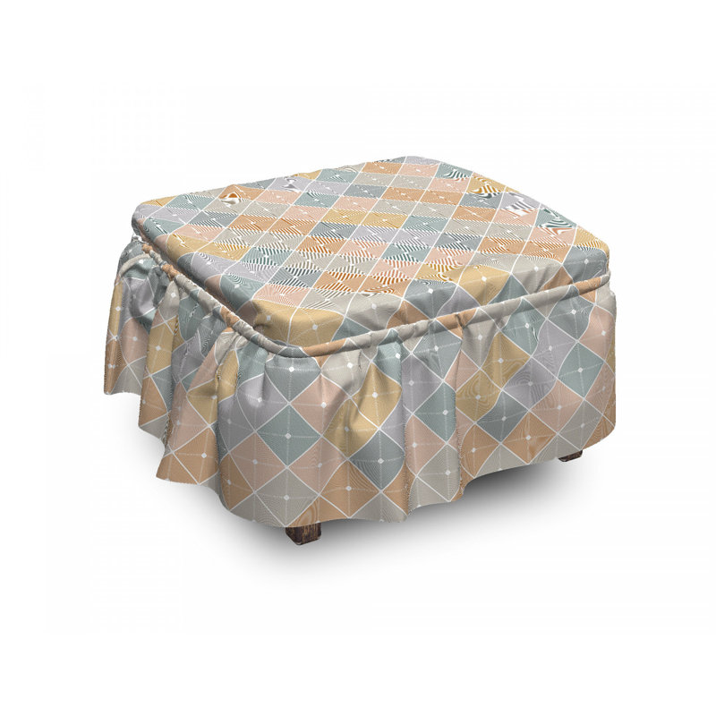 Housse pour repose-pieds rhombus forms
