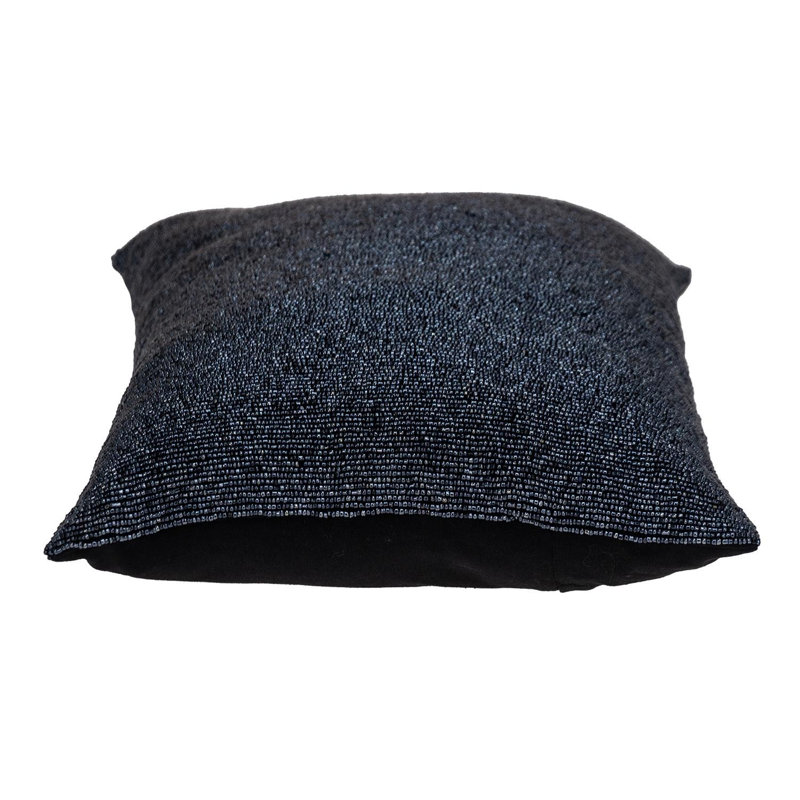 Coussin Shimmering, Bleu métallique