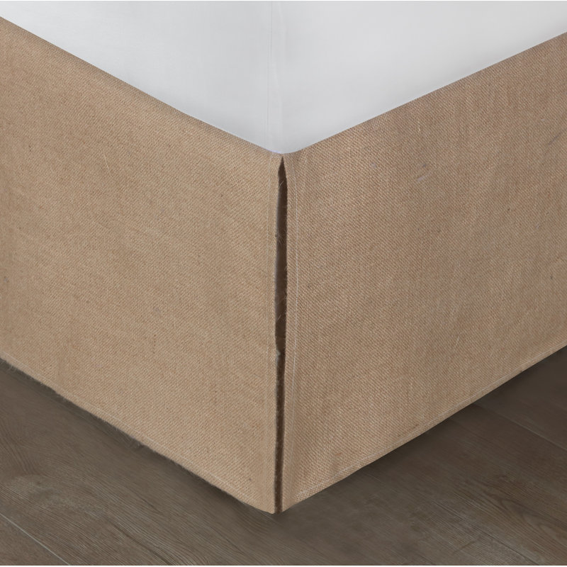 Burlap Tailored Bed Skirt, Queen