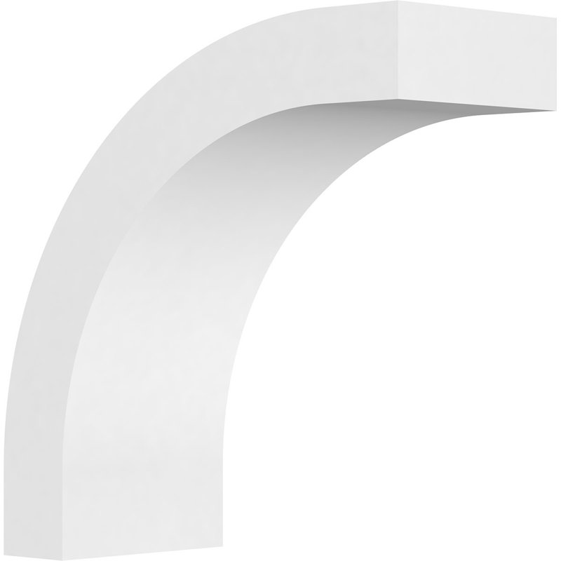 Attelle de genou standard en PVC de qualité architecturale, H 8 po x l 3 po x P 8 po