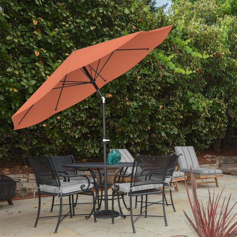 304.8cm Tilt Market Parasol, Terracotta