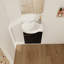 Meuble-lavabo à fermeture en douceur avec lavabo, 16 pouces pour petite salle de bain