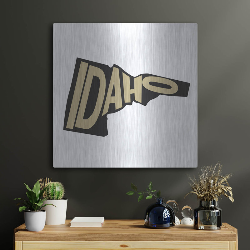«Idaho 2» par Art Licensing Studio, art mural en métal, H 24 po x l 24 po