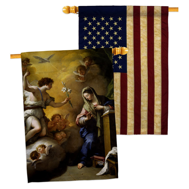 Drapeau de maison en polyester 40 x 28 po à 2 côtés