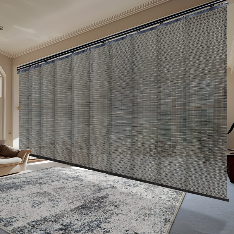 Rail extensible double 10 panneaux Dusky Filigiree, L 218 po x L 116 po, Noir