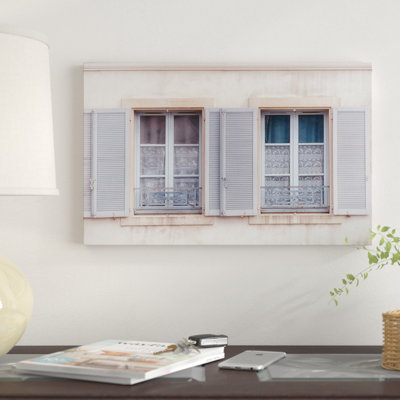 « french windows ii », reproduction de photo sur toile tendue