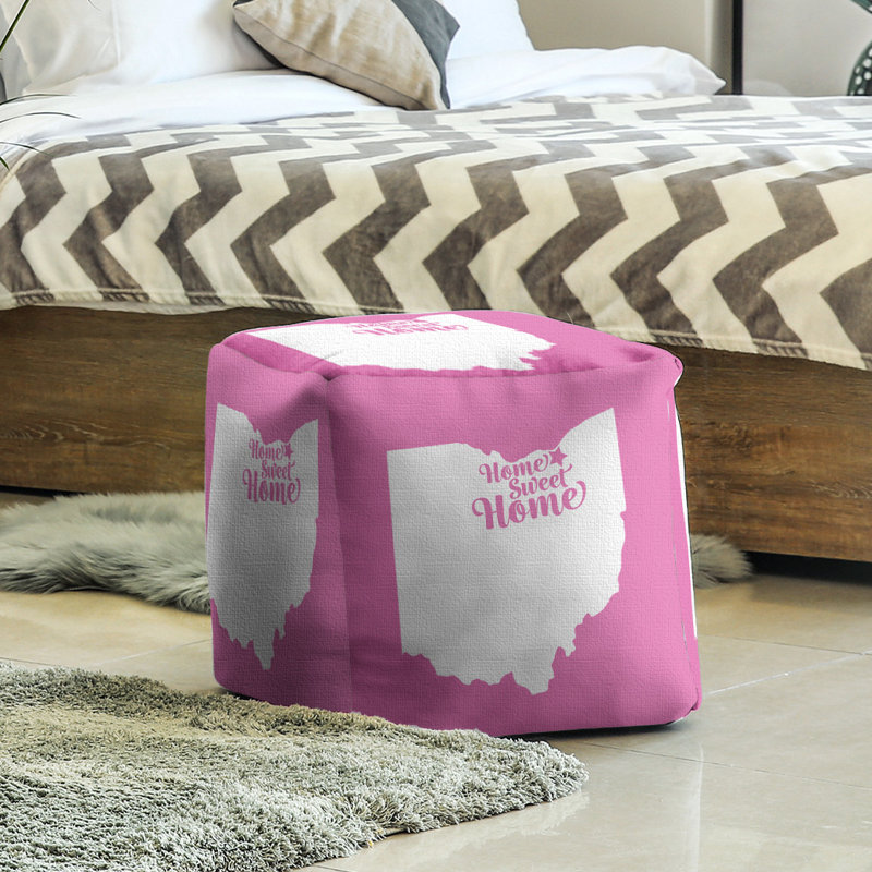 Repose-pieds à cubes cleveland the home, Rose