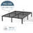 14'' Metal Bedframe No Box Spring Needed Eassy Assemble Platform Bed-195910671