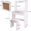 Addeline 31.5" Makeup Vanity Set with Lighted Mirror and Stool