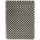 Tapis à poils longs gris anthracite / crème à carreaux Walker