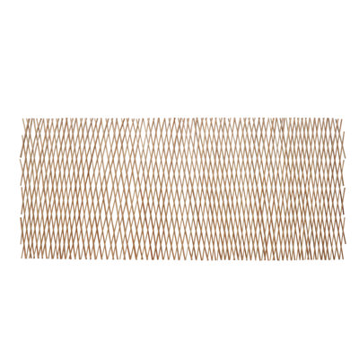 Treillage extensible en bois de saule carbonisé sans peau